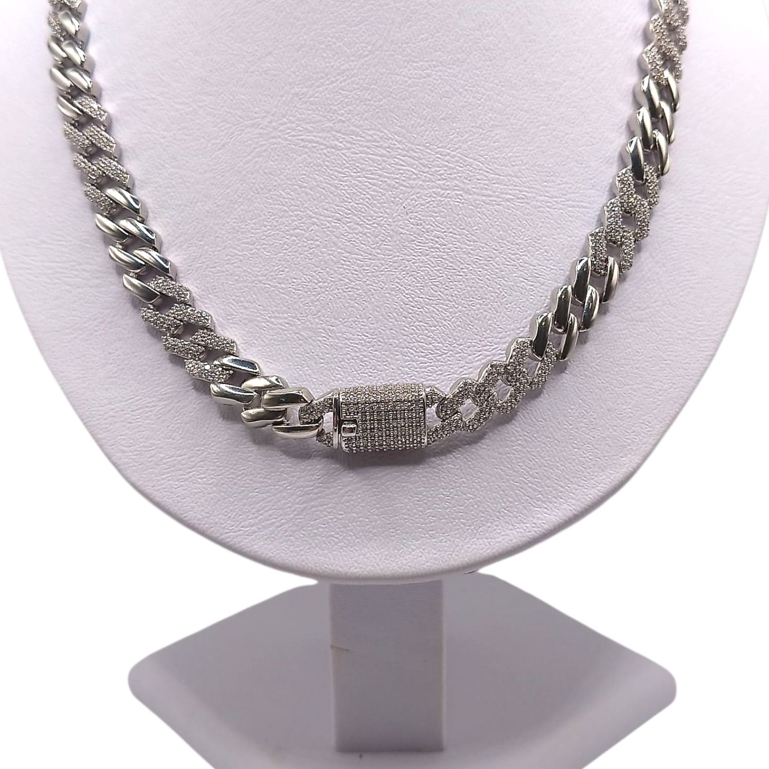 CADENA CHOKER 18&quot; 10 MM, PLATA .925