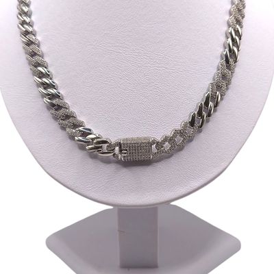 CADENA CHOKER 18" 10 MM, PLATA .925