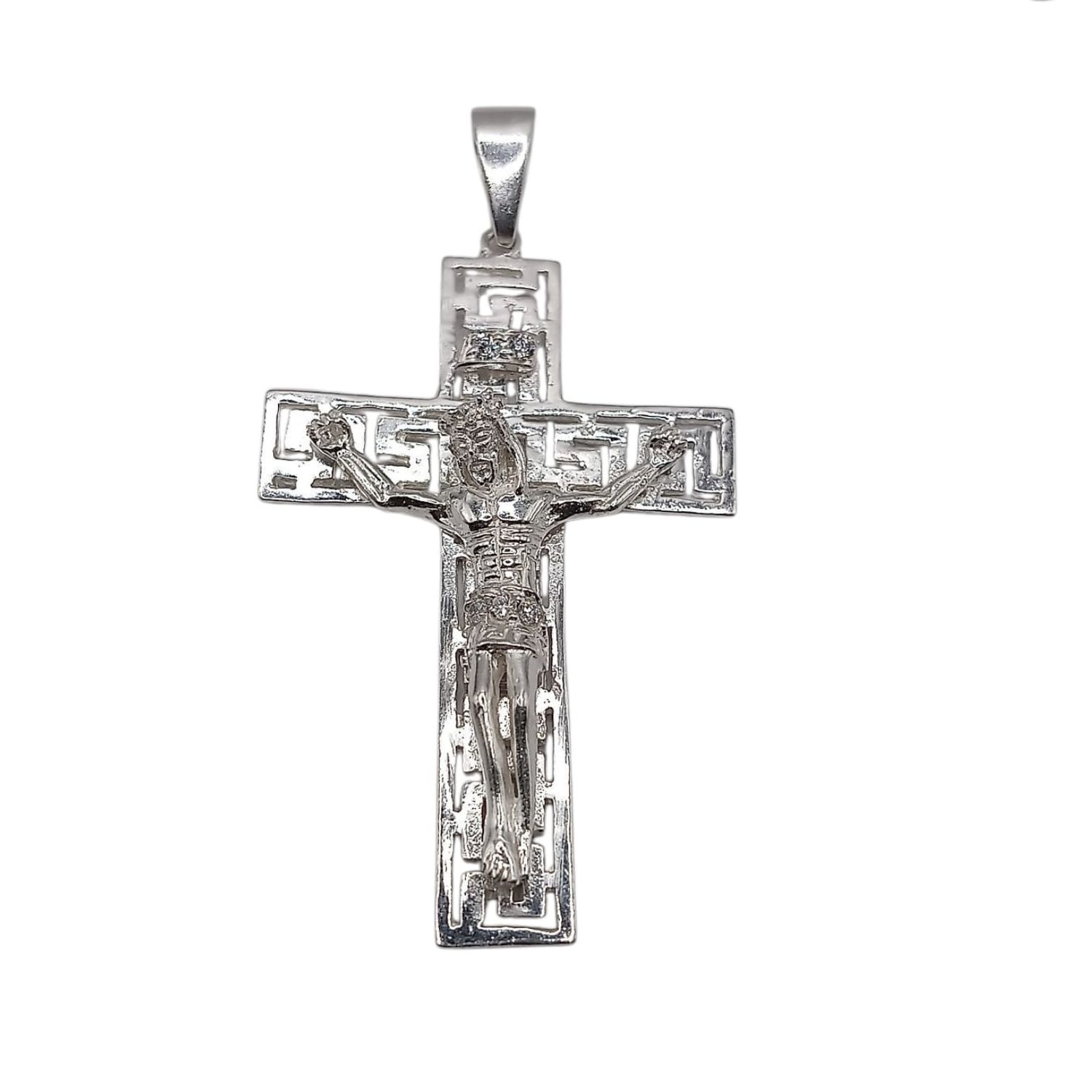 DIJE CRUCIFIJO 6 CM, PLATA .925