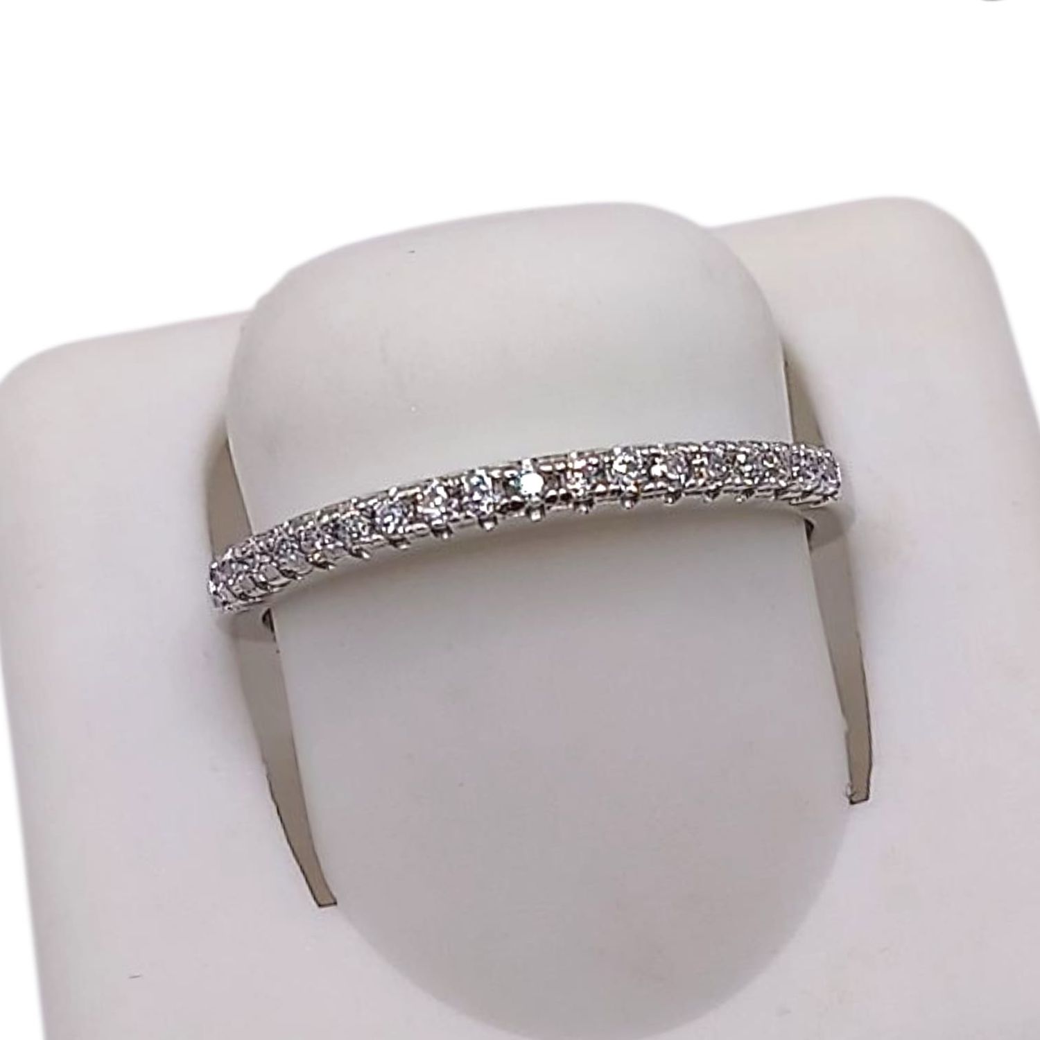 ARGOLLA DELGADA CON MINI CZ, VARIAS MEDIDAS, PLATA .925