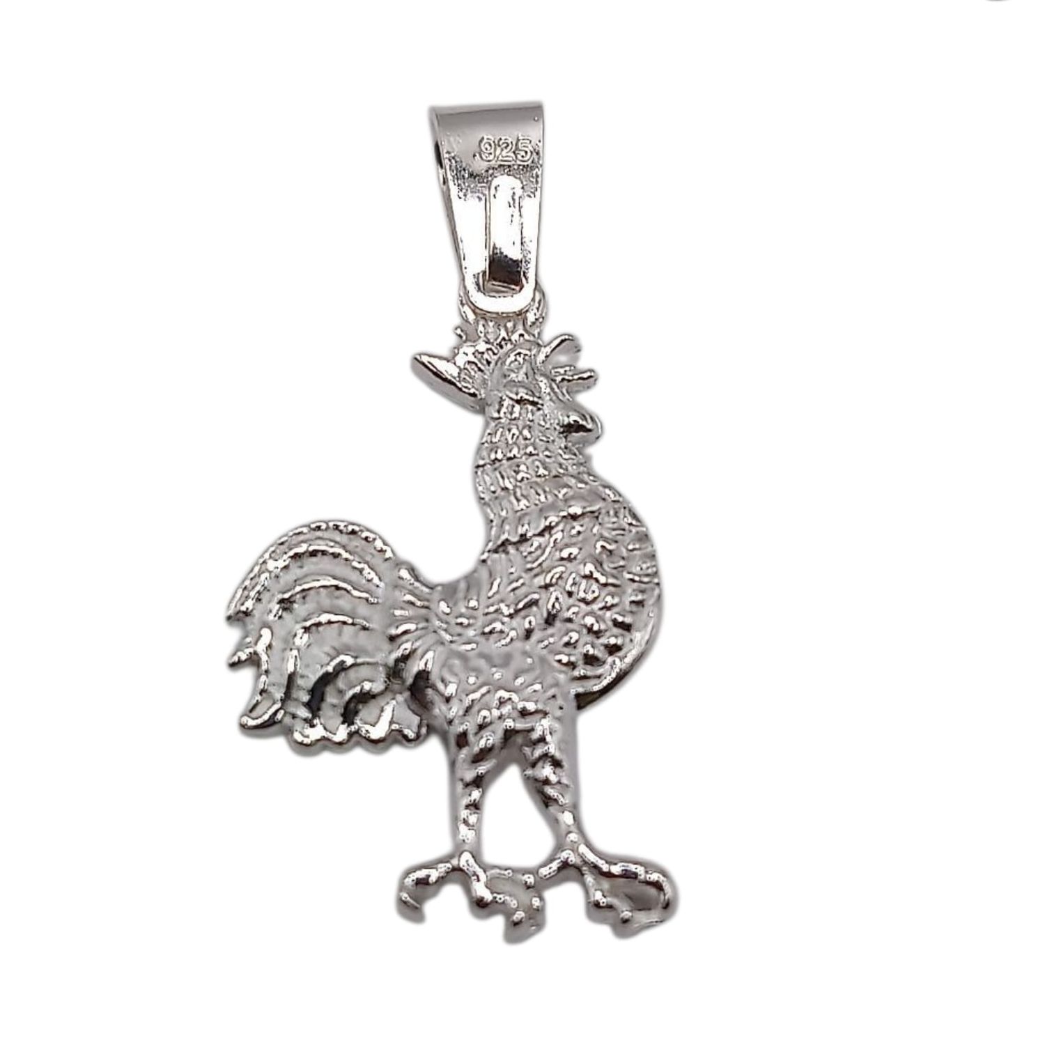 DIJE GALLITO 3 CM, PLATA .925