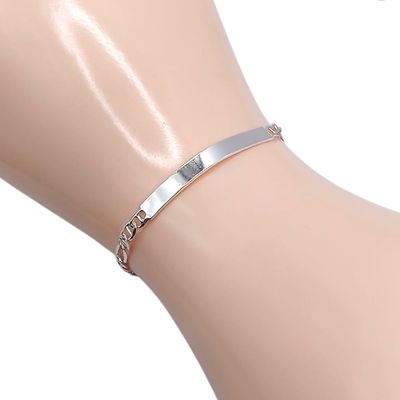 PULSERA FIG/VAL  6"  3 MM, CON PLACA