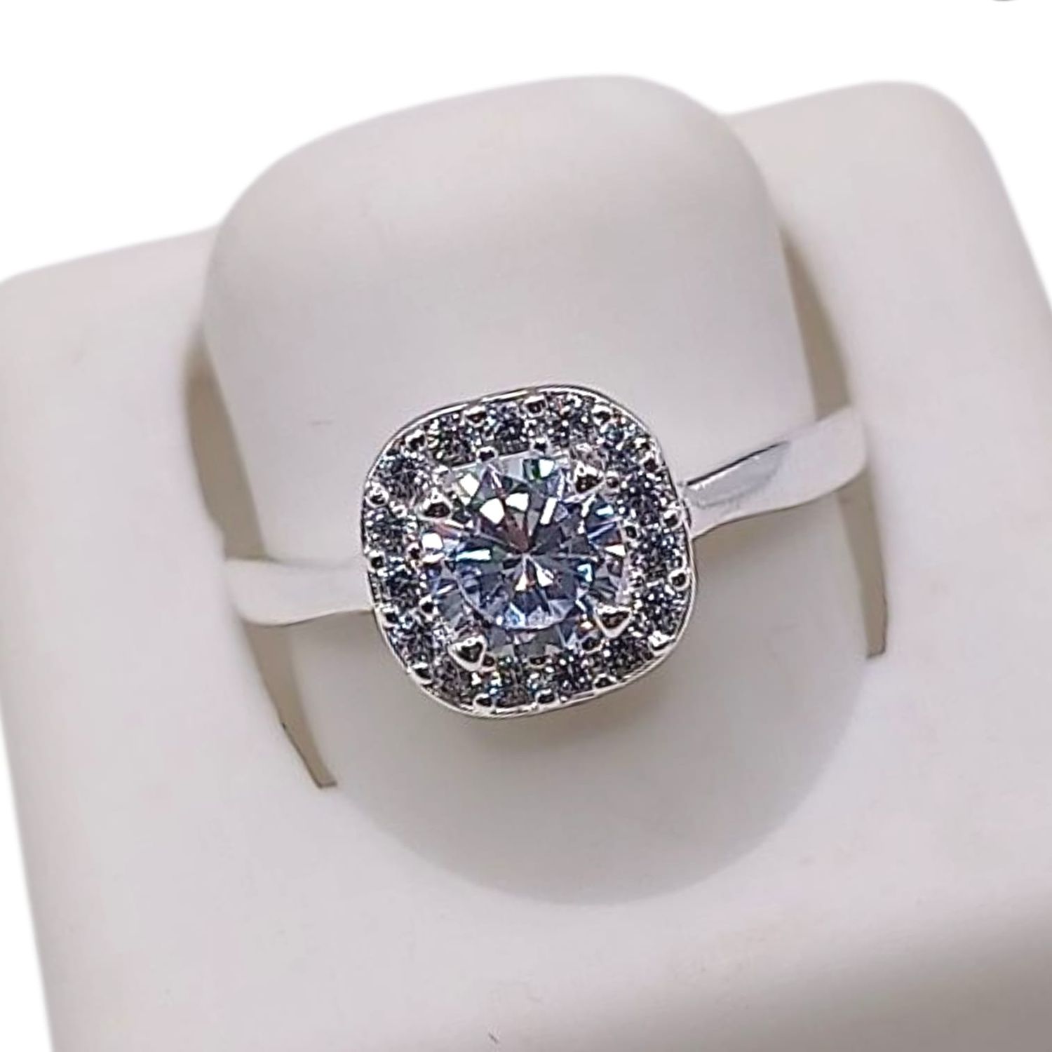 ANILLO  SOLITARIO VARIAS MEDIDAS, PLATA .925