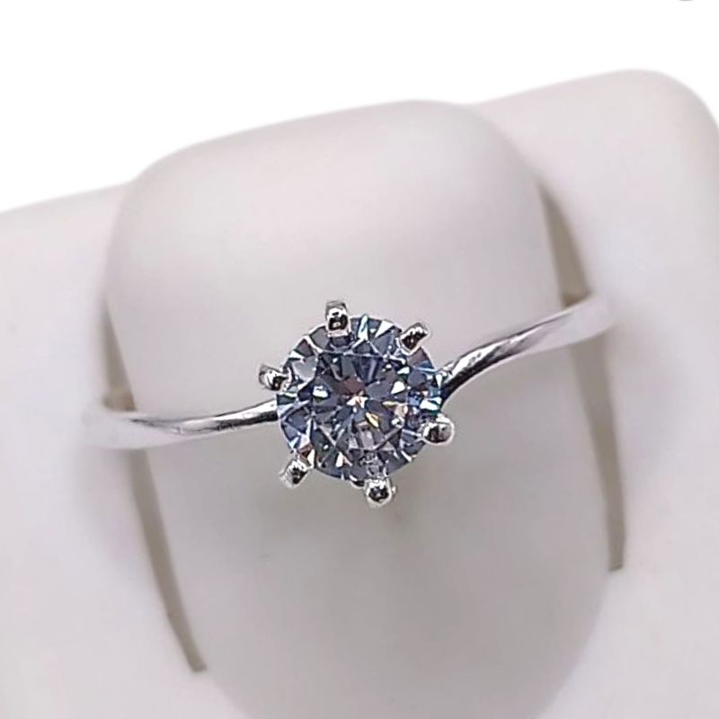 ANILLO SOLITARIO VARIAS MEDIDAS, PLATA .925