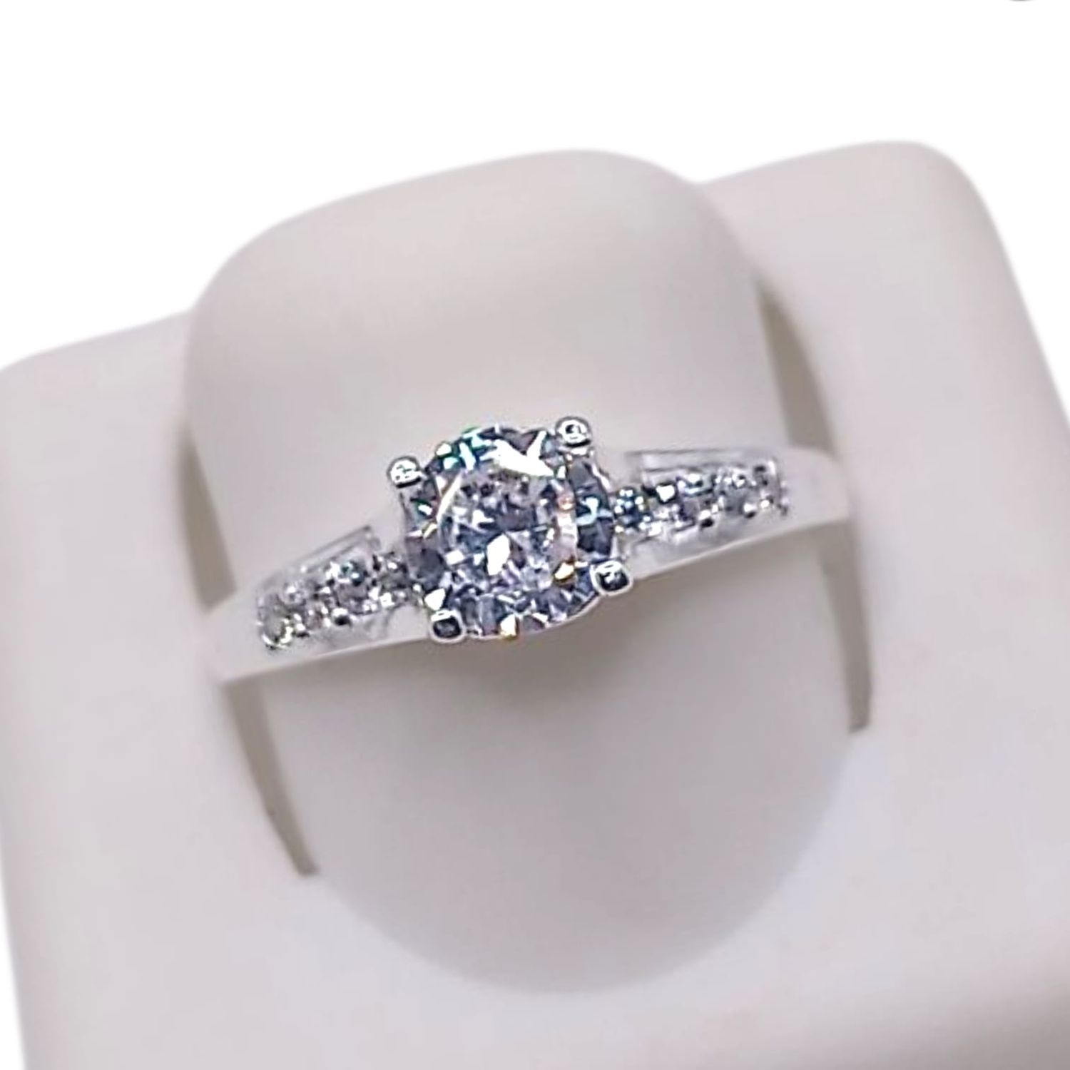 ANILLO SOLITARIO, VARIAS MEDIDAS, PLATA .925