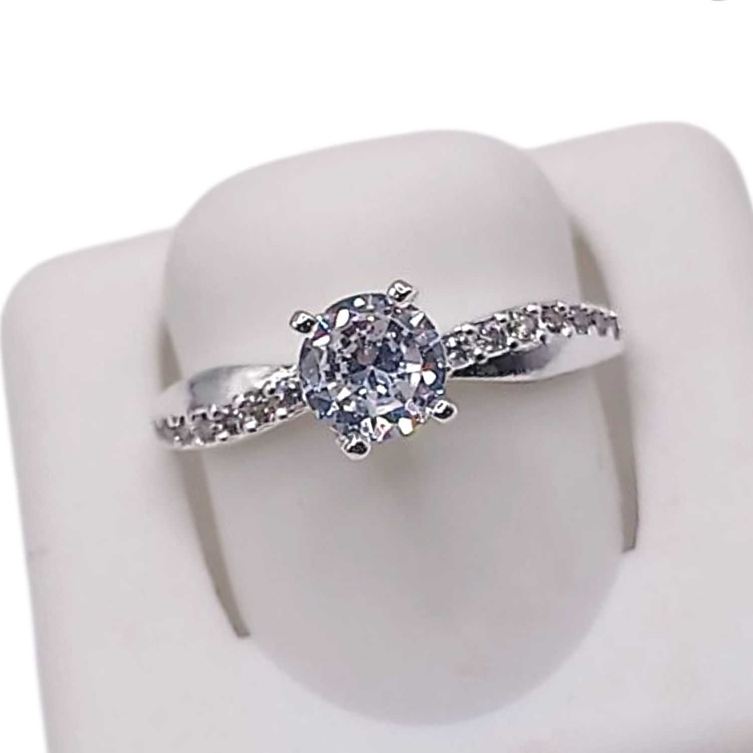 ANILLO SOLITARIO, VARIAS MEDIDAS, PLATA .925