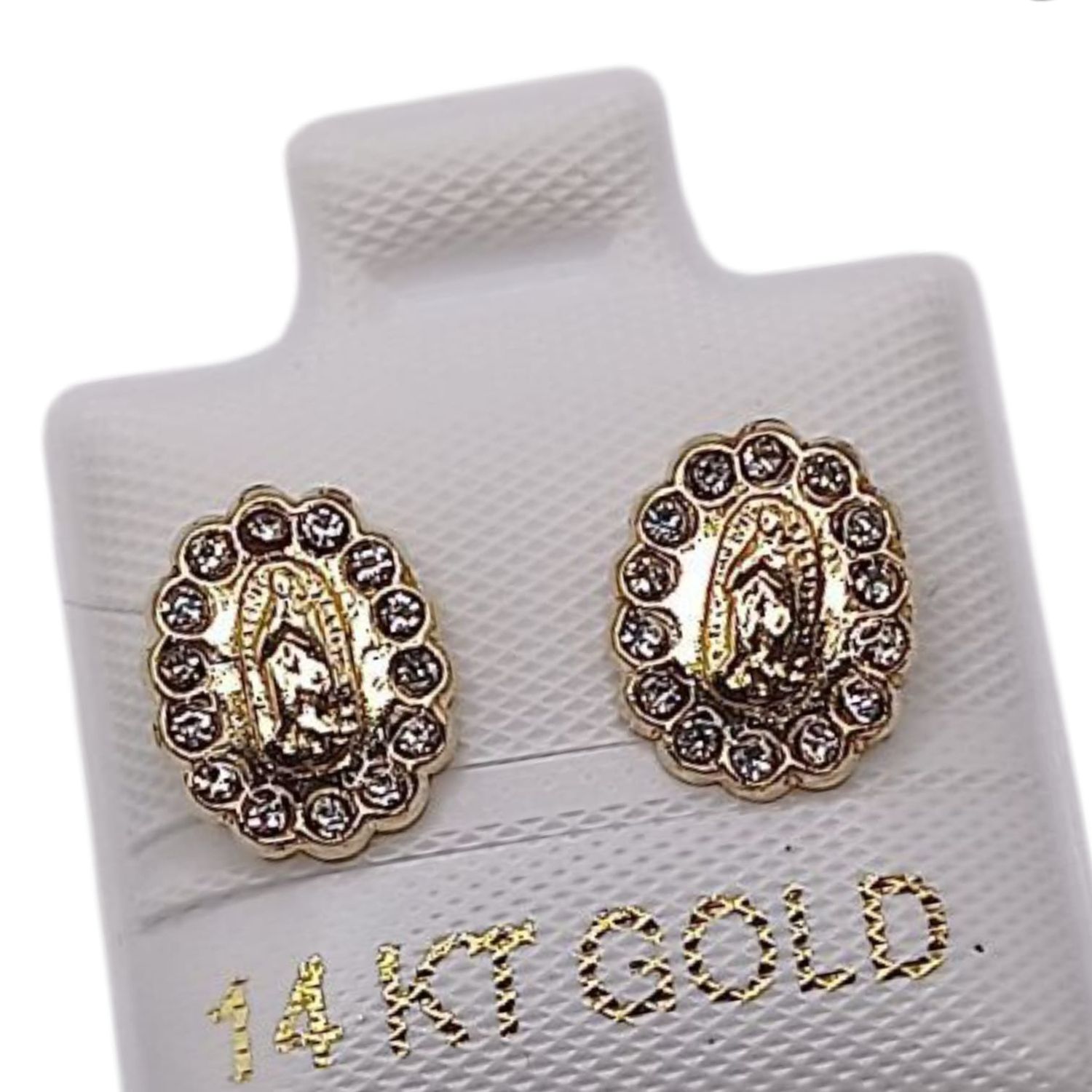 BROQUEL VIRGEN DE GPE, BROCHE BOLITA, ORO 14K