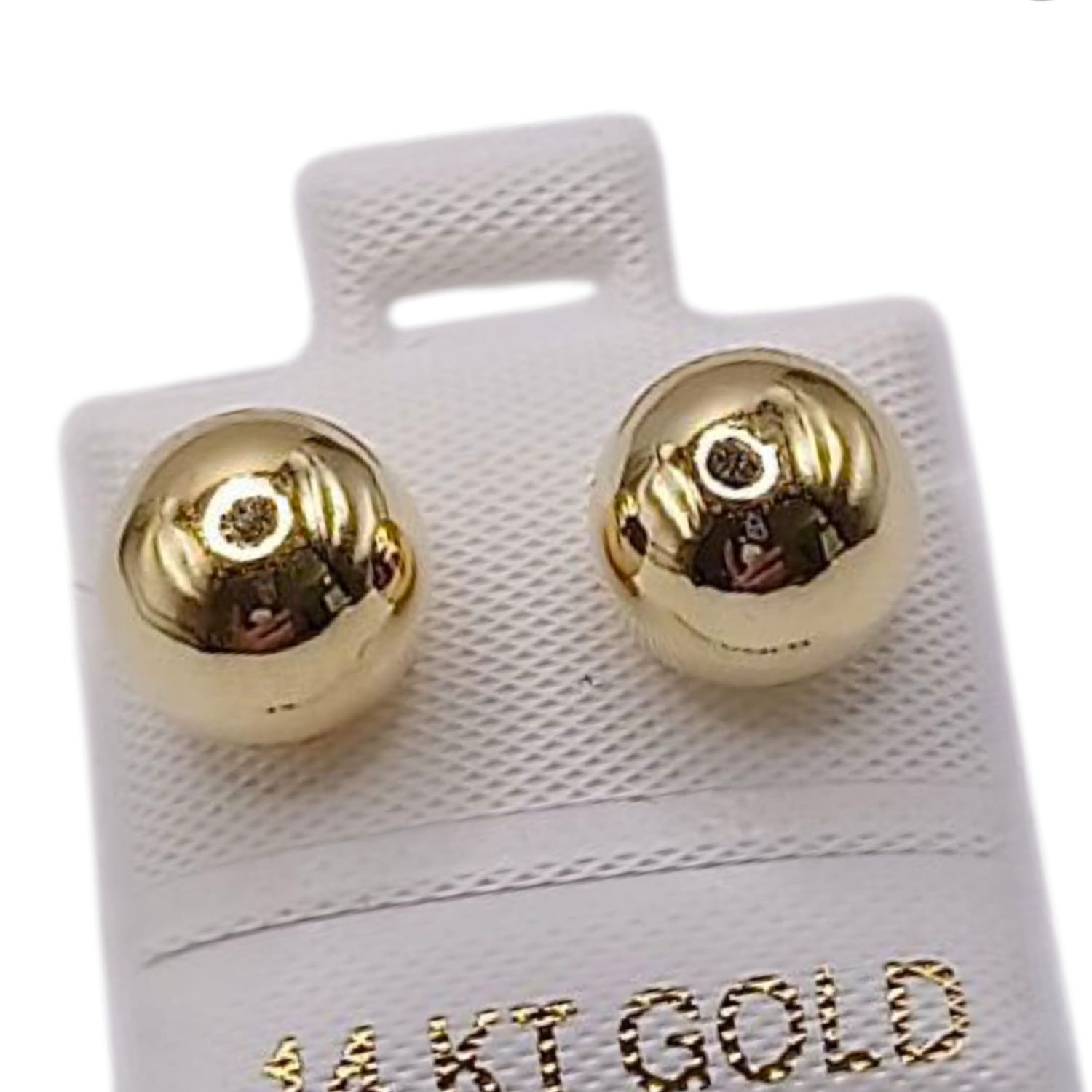 BROQUEL DORMILONA 8MM BROCHE MARIPOSA, ORO 14K