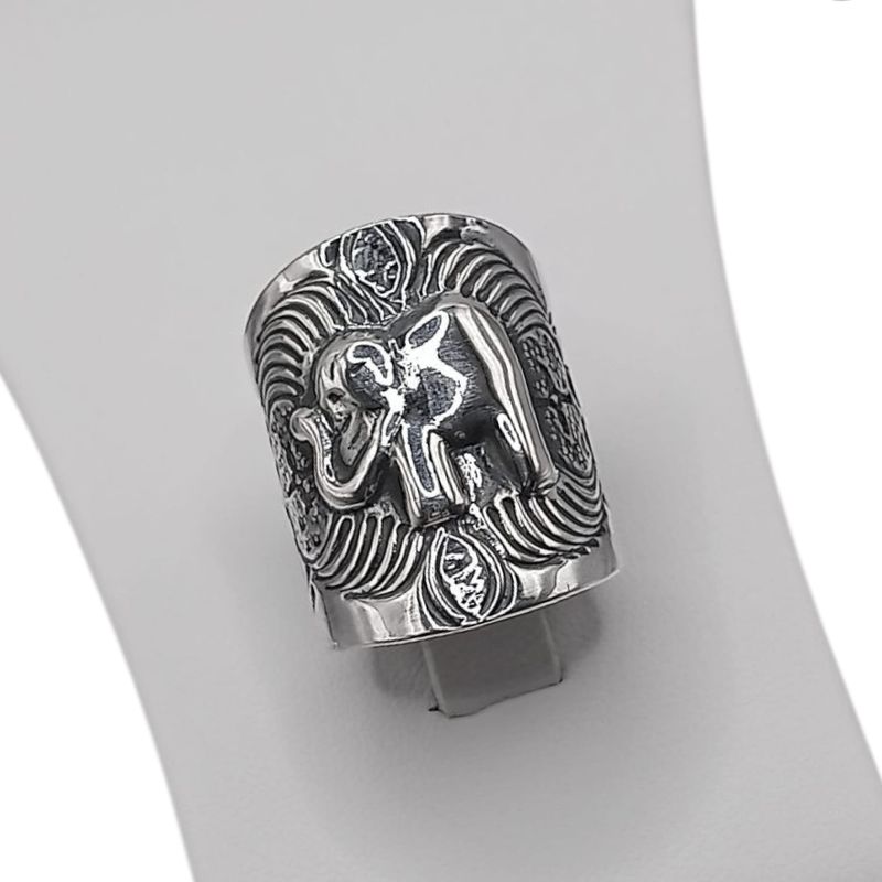 ANILLO OXY ELEFANTE # 7  PLATA .925