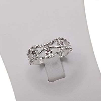 ANILLO CZ VARIAS MEDIDAS PLATA .925