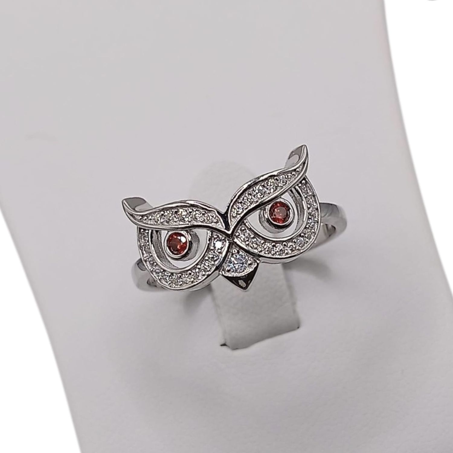 ANILLO CARA DE BUHO, VARIAS MEDIDAS, PLATA .925