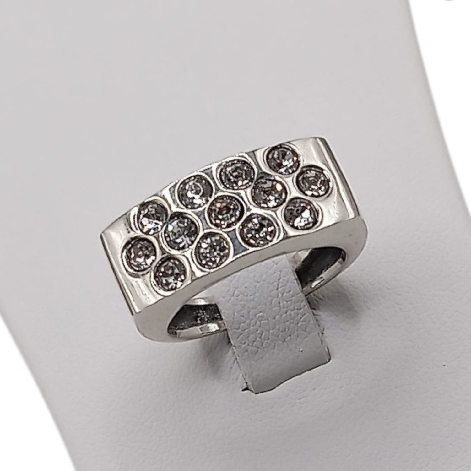 ANILLO SOLIDO UNISEX  CON CZ  #8