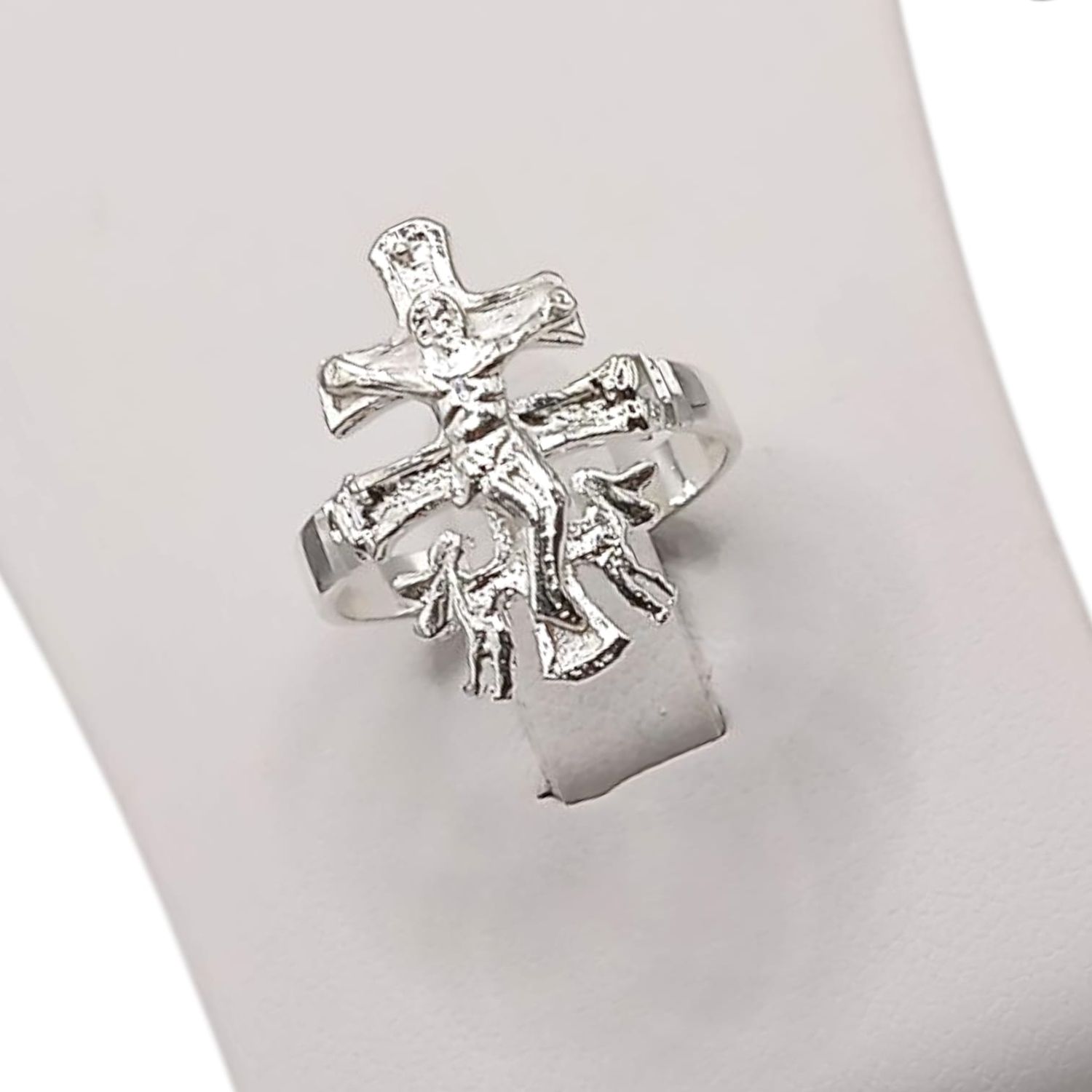ANILLO CRUZ DE CARAVACA # 6, PLATA .925
