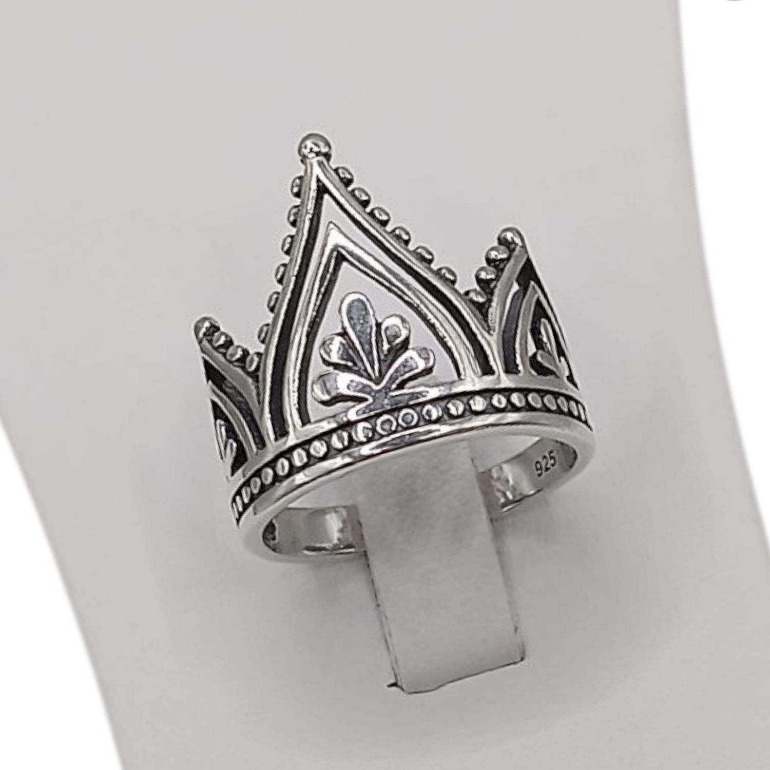ANILLO CORONA VARIAS MEDIDAS PLATA .925