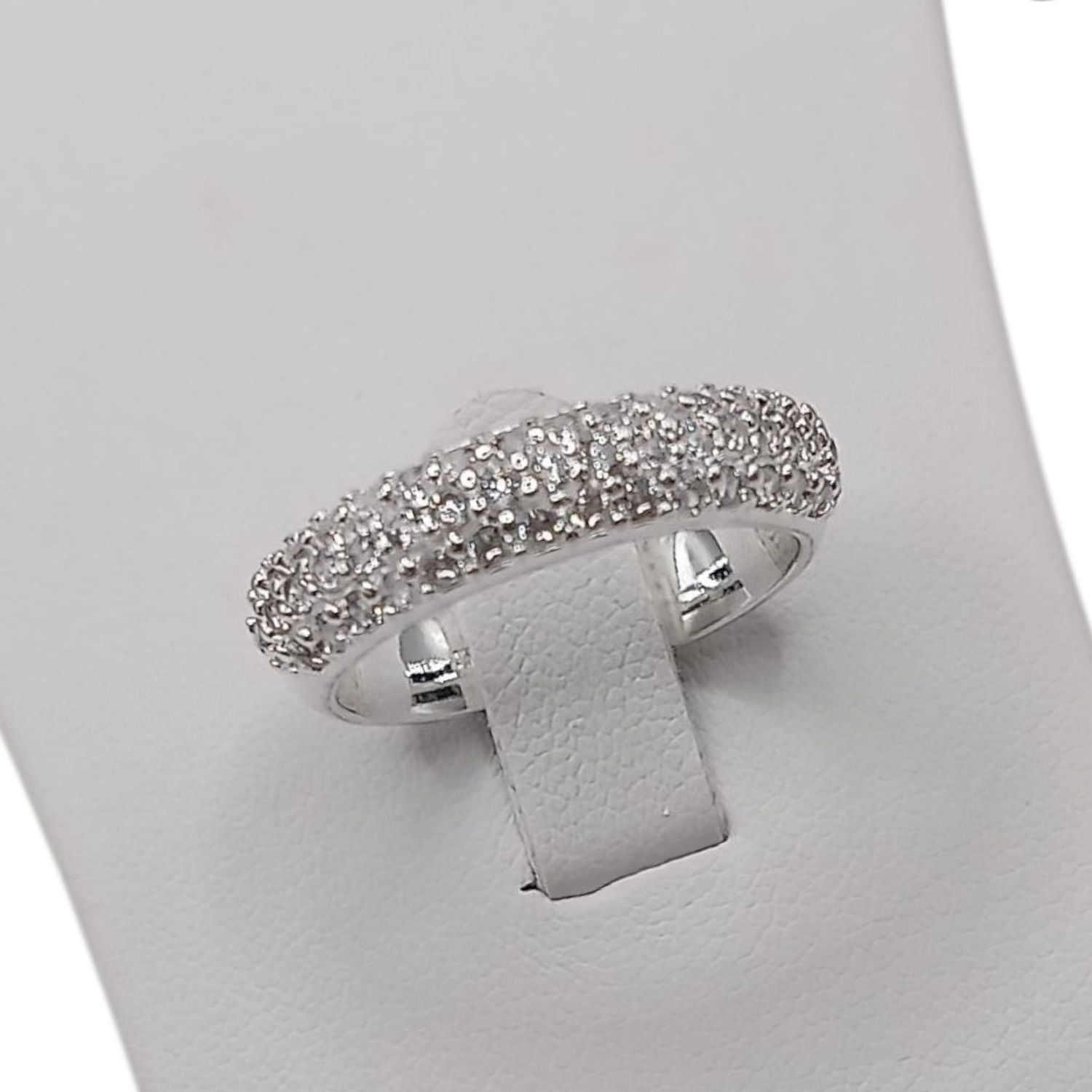 ANILLO PLATA .925 CZ BLANCA # 7 PLATA .925