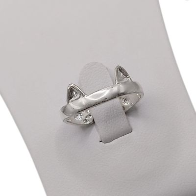 ANILLO AJUSTABLE OREJITAS  PLATA .925