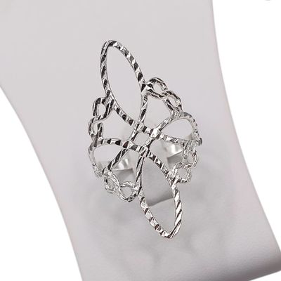 ANILLO NUDO DE BRUJA CON INFINITO # 11 PLATA .925