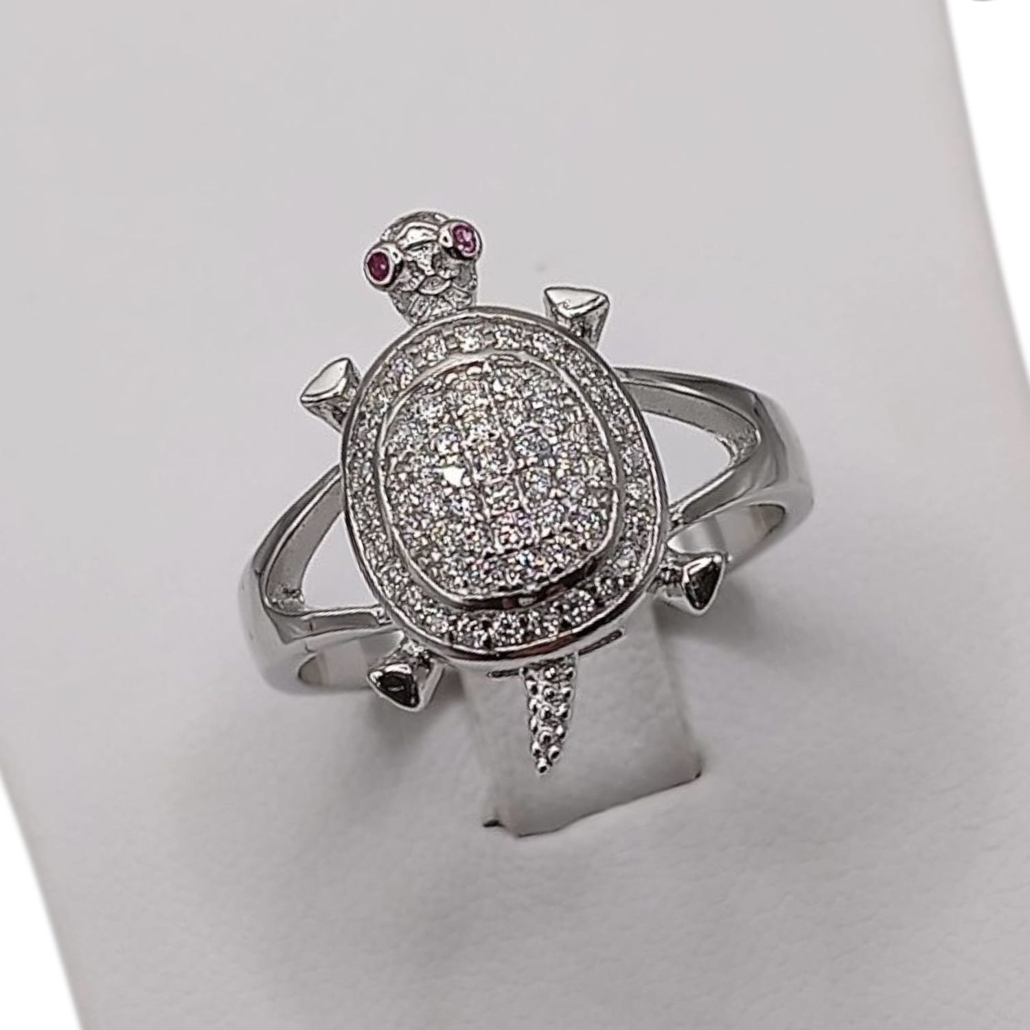 ANILLO TORTUGA  PLATA RODIZADA # 7 PLATA .925