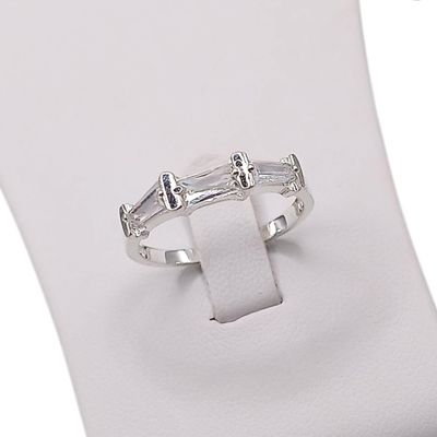 ANILLO CZ BAGUETT   VARIAS MEDIDAS PLATA .925