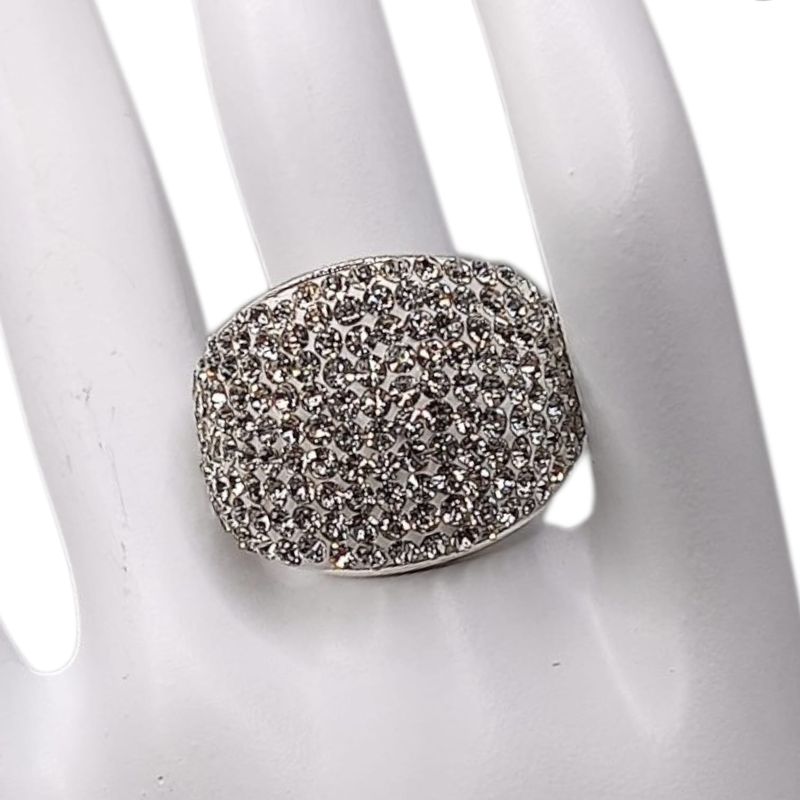 ANILLO MULTI PIEDRA SW BLANCA PLATA .925