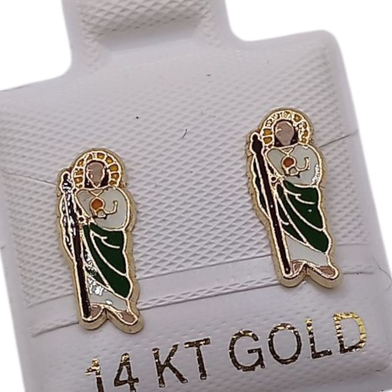 BROQUEL SAN JUDA ORO 14K