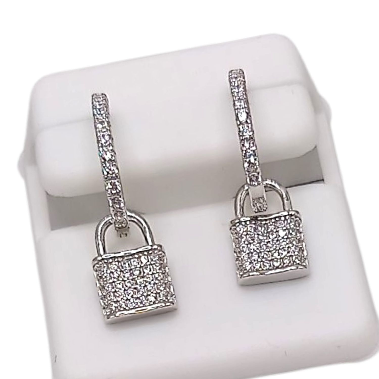 HUGUICON CANDADO 2 CM LARGO TOTAL, PLATA .925