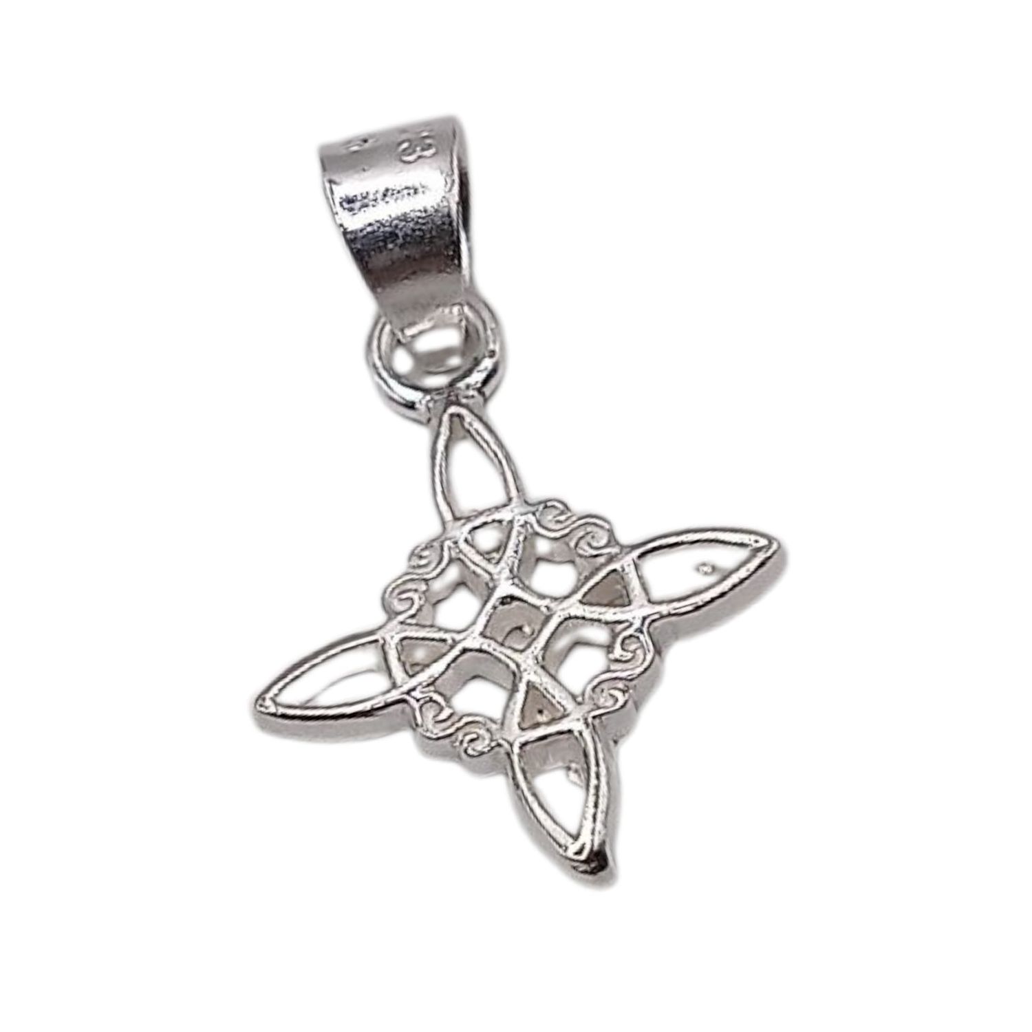 DIJE NUDO DE BRUJA 2 CM, PLATA .925