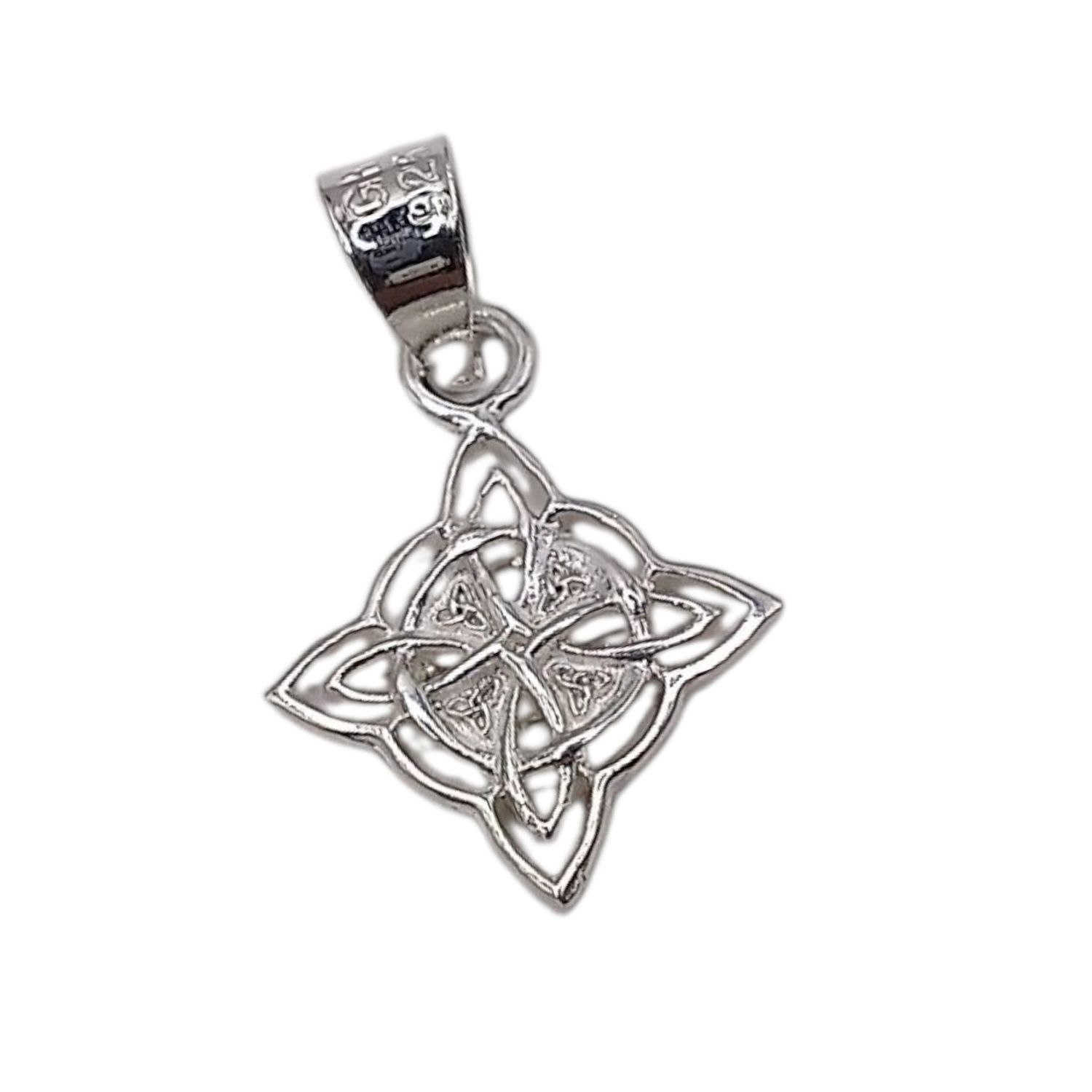 DIJE NUDO DE BRUJA  2 CM, PLATA .925