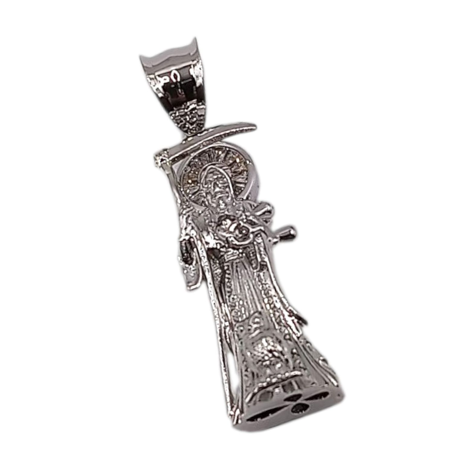 DIJE SANTA MUERTE 2.7 CM, PLATA .925