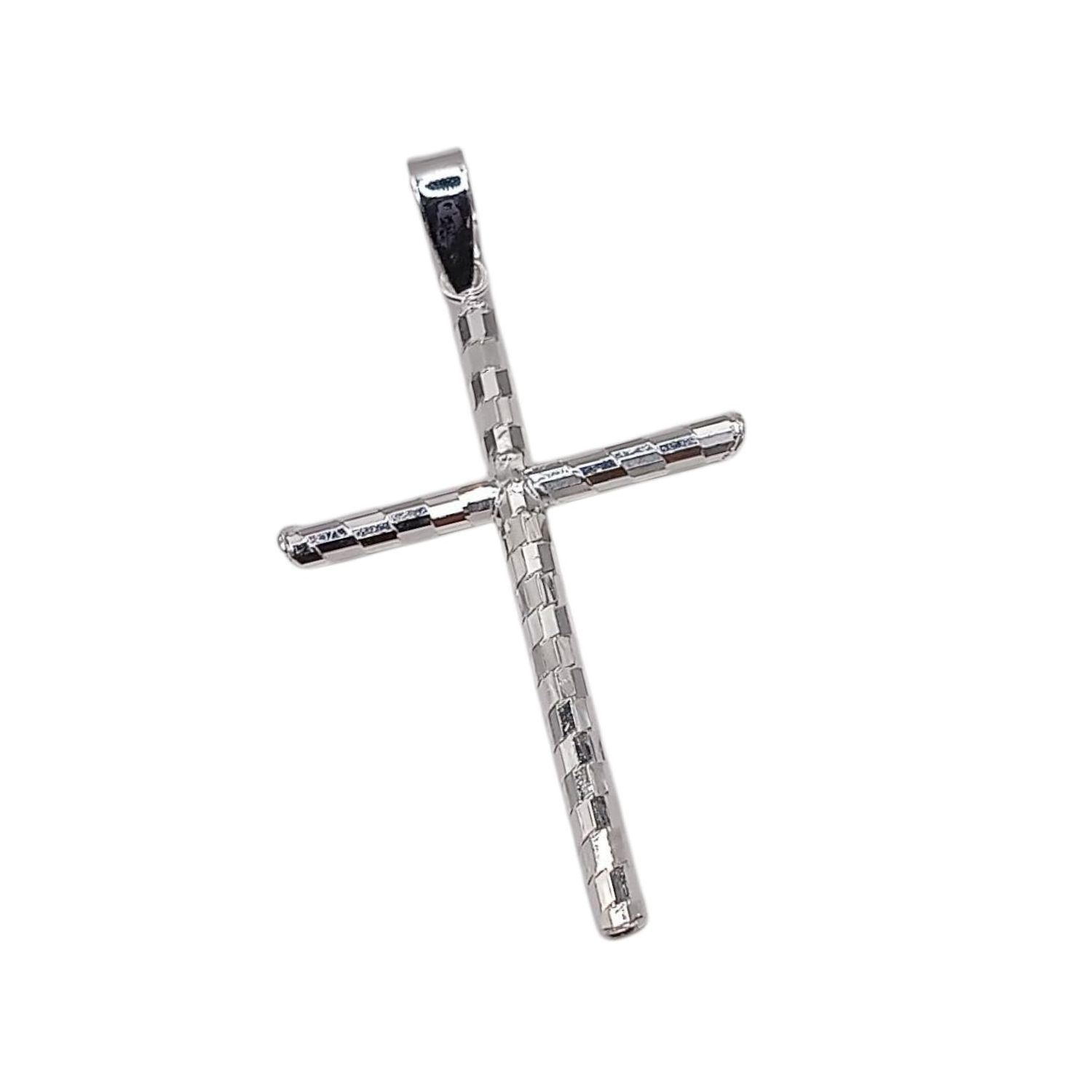 DIJE CRUZ 4.5 CM, PLATA .925