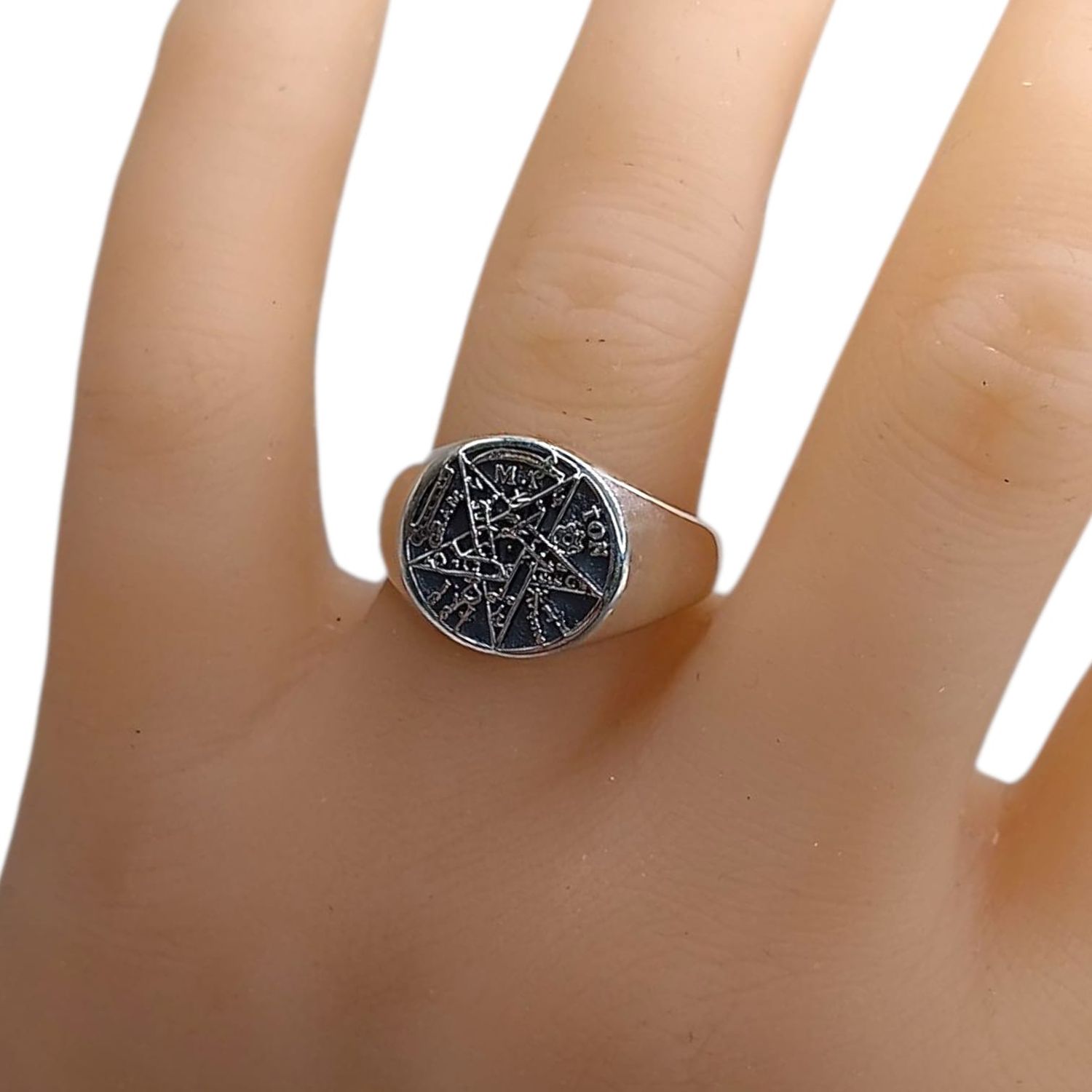 ANILLO PENTAGRAMA # 11 PLATA .925