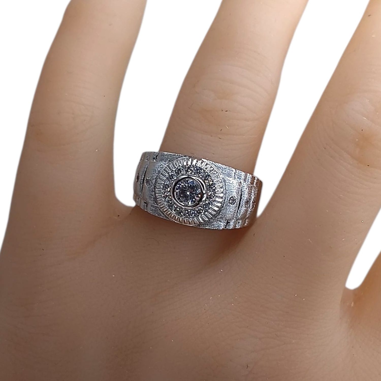 ANILLO CABALLERO FANCY VARIAS MEDIDAS, PLATA .925