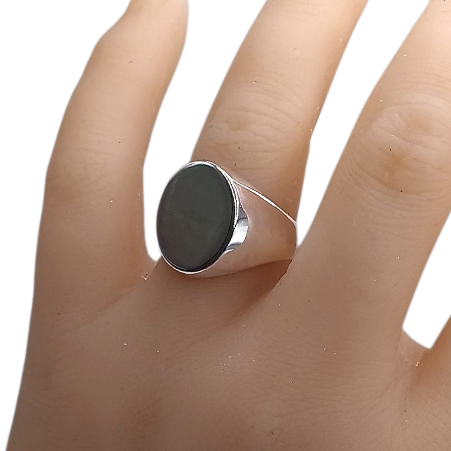 ANILLO CABALLERO LISO, VARIAS MEDIDAS, PLATA .925