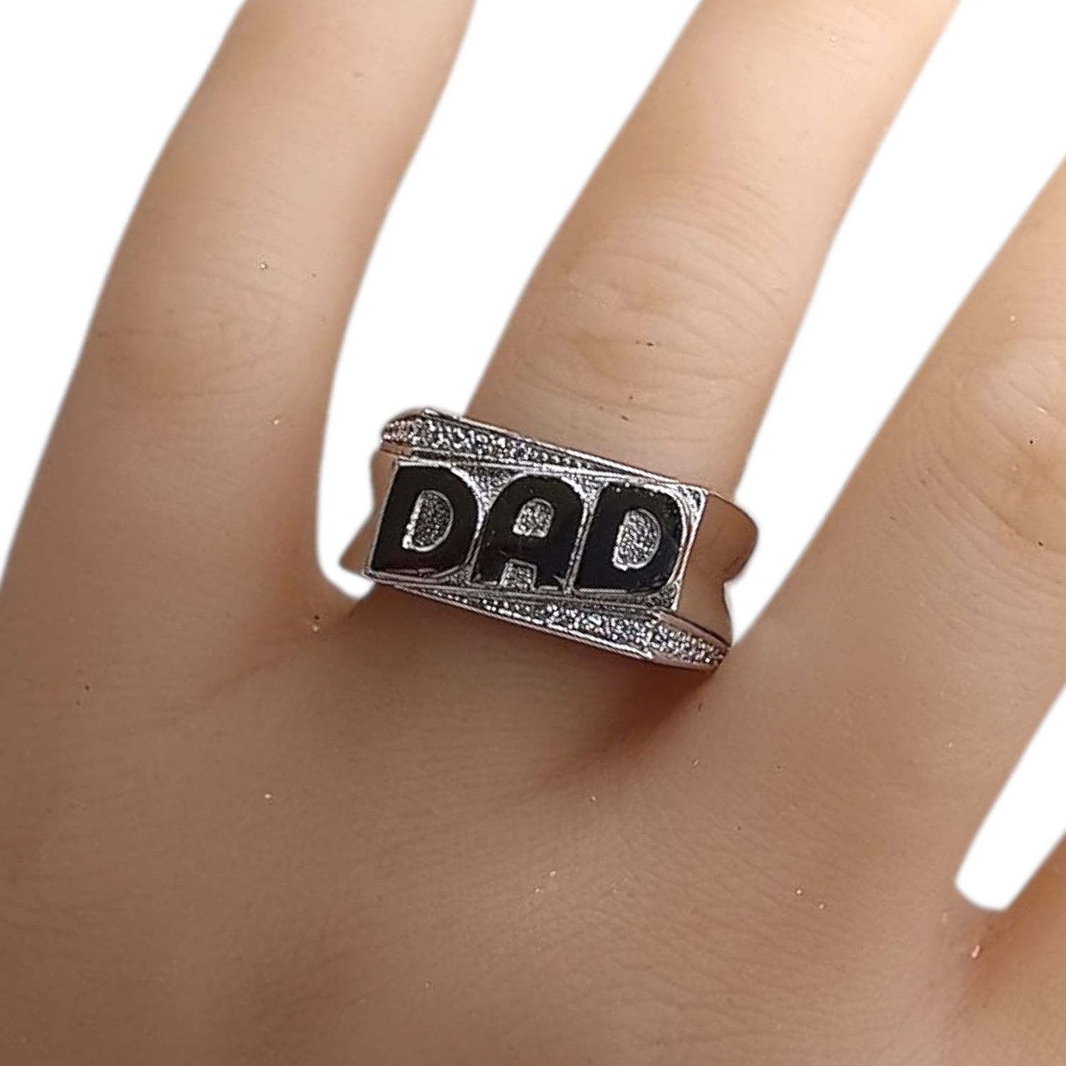 ANILLO FANCY DAD # 11 PLATA .925