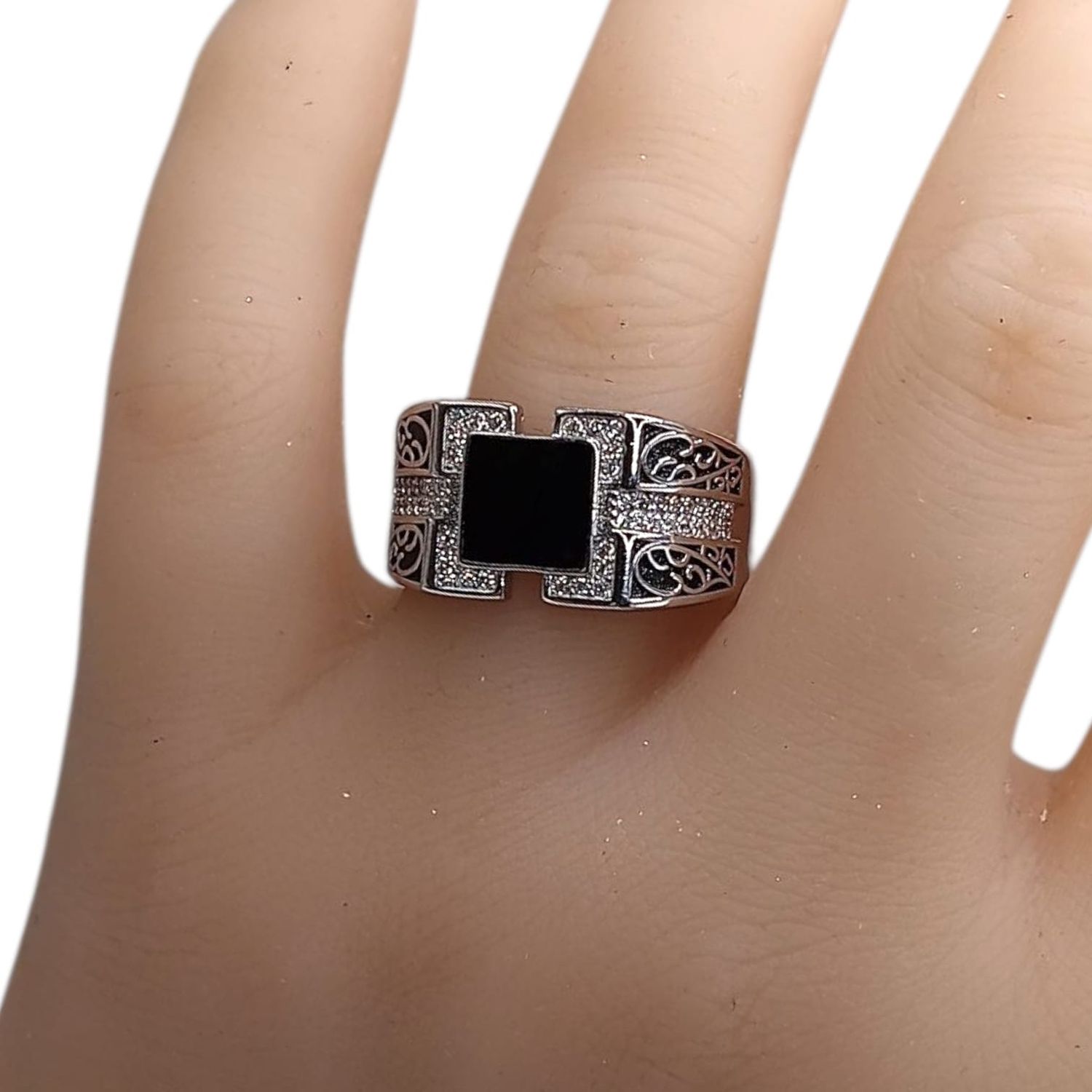 ANILLO CABALLERO # 13, PLATA .925