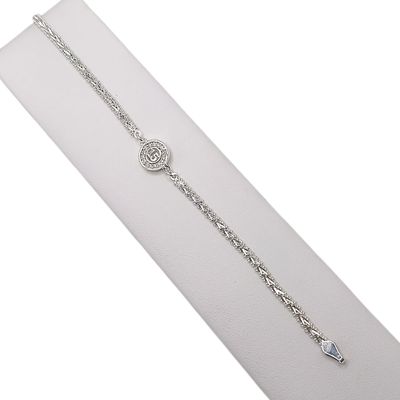 PULSERA BOLEADA XV AÑOS  7" PLATA .925