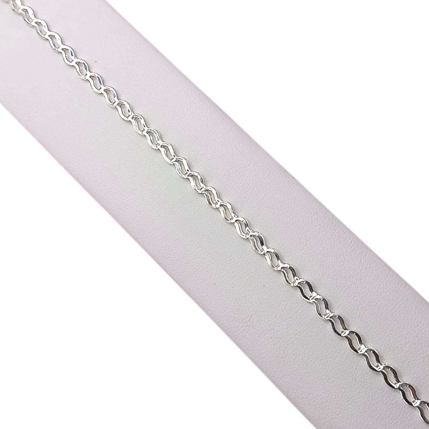 PULSERA PRINCESA 8&quot; 3 MM PLATA .925