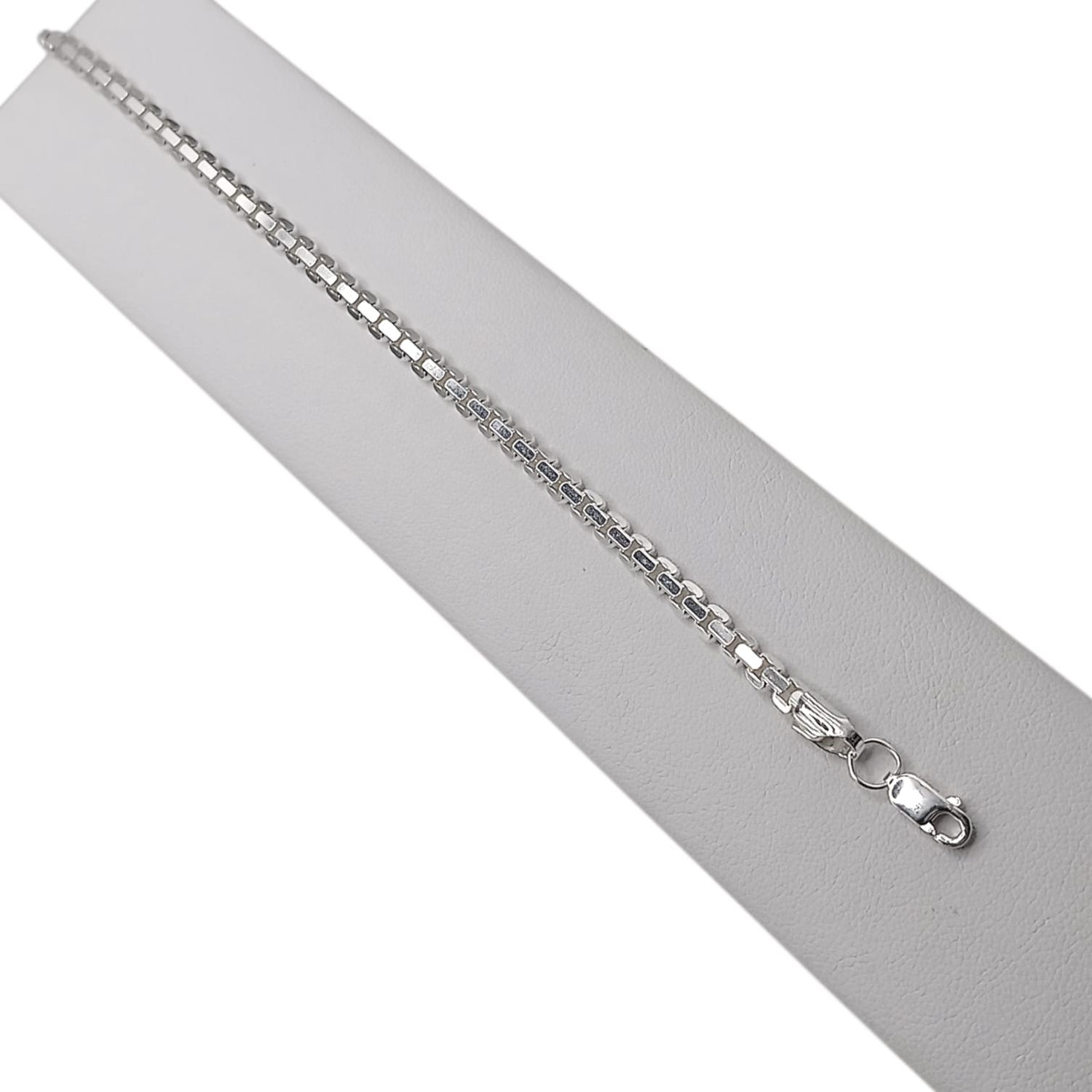 PULSERA TIPO GRECAS  7" PLATA .925