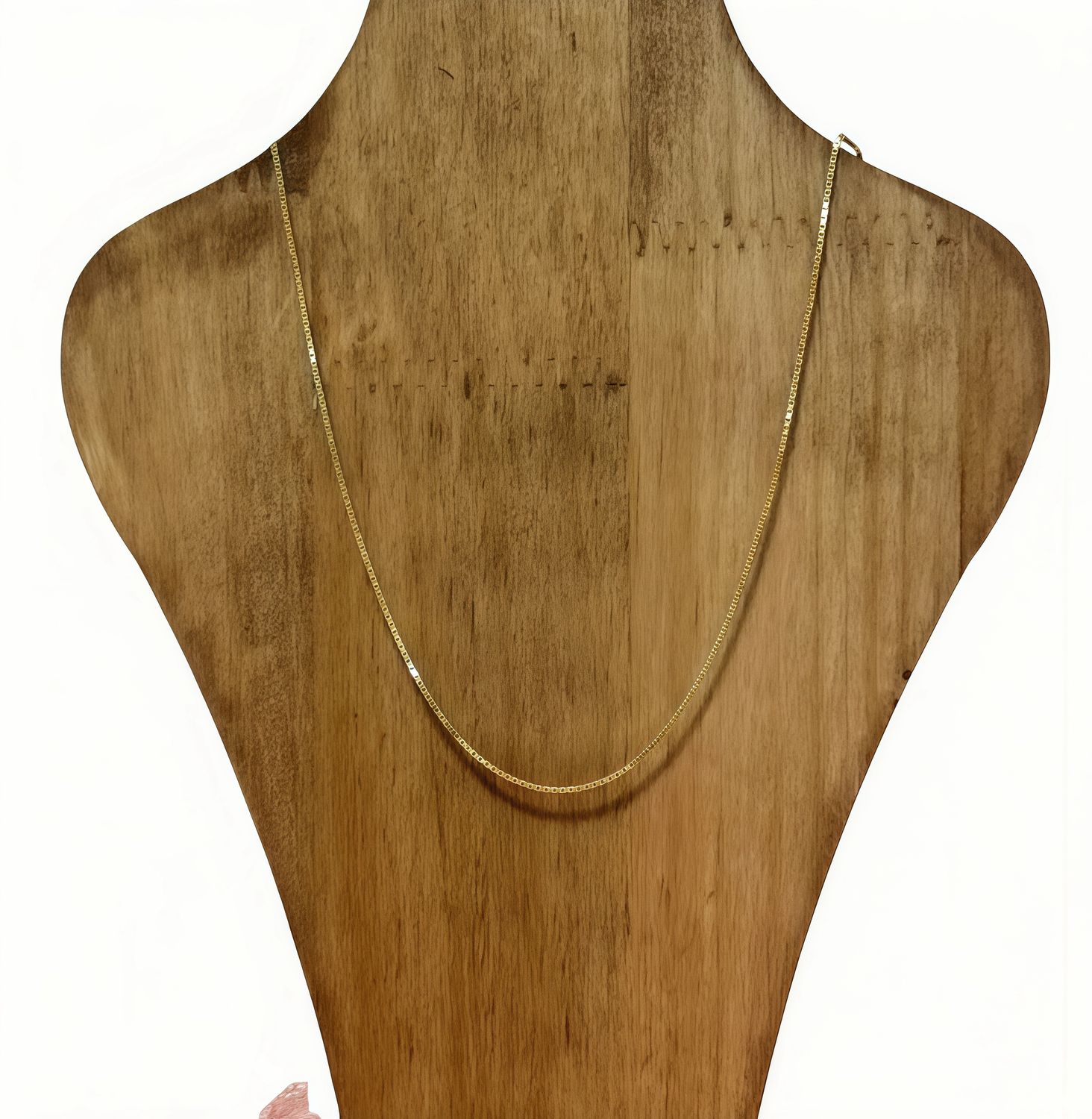 Cube Chain measures 1.5MM wide x 18" long, with gold plating on Italian 925 silver.