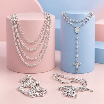Cadenas y Rosarios de Plata 925