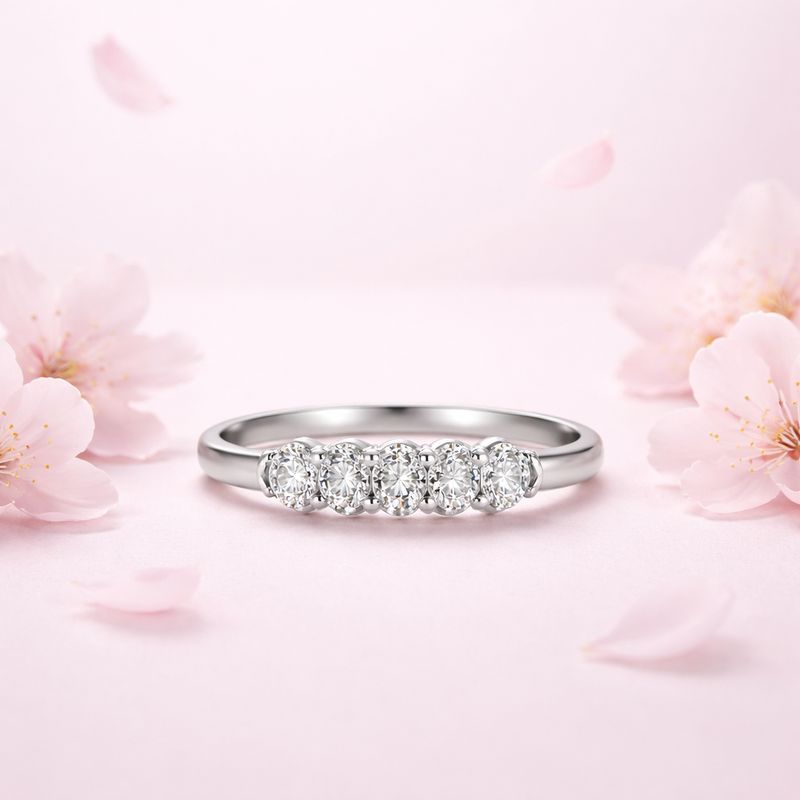 ANILLO CHURUMBELA CZ BLANCA VARIAS MEDIDAS  PLATA .925