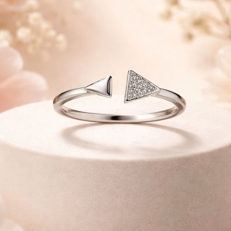 ANILLO AJUSTABLE FLECHA  PLATA .925