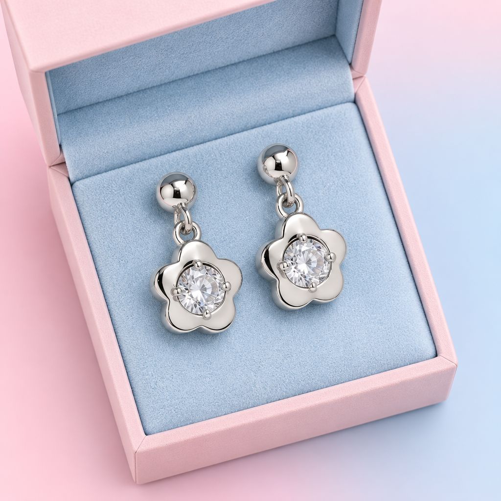 Arete Florecita Plata 925 Mexicana