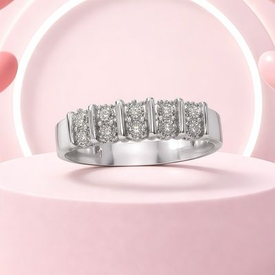 ANILLO BAGUET CZ BLANCA # 9  PLATA .925