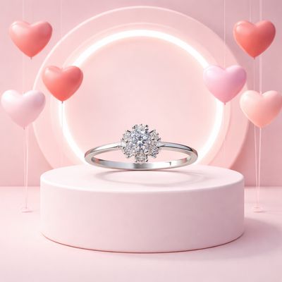 ANILLO SOLITARIO FLOR BAGUET VARIAS MEDIDAS PLATA .925