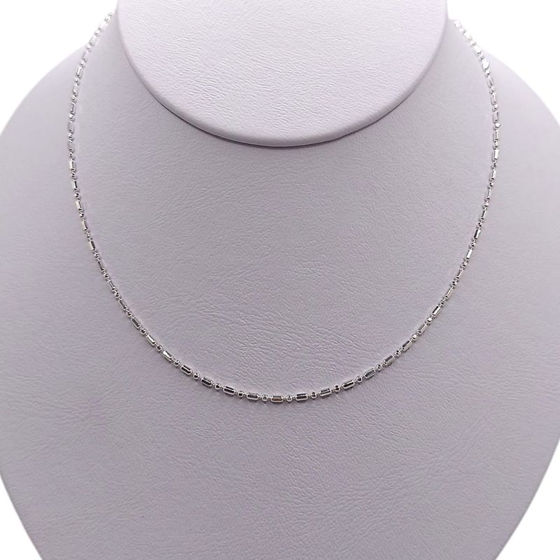 Cadena canutillo corto. Varias medidas  PLATA .925