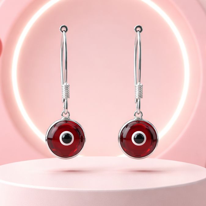 Arete de arillo Ojito PLATA .925