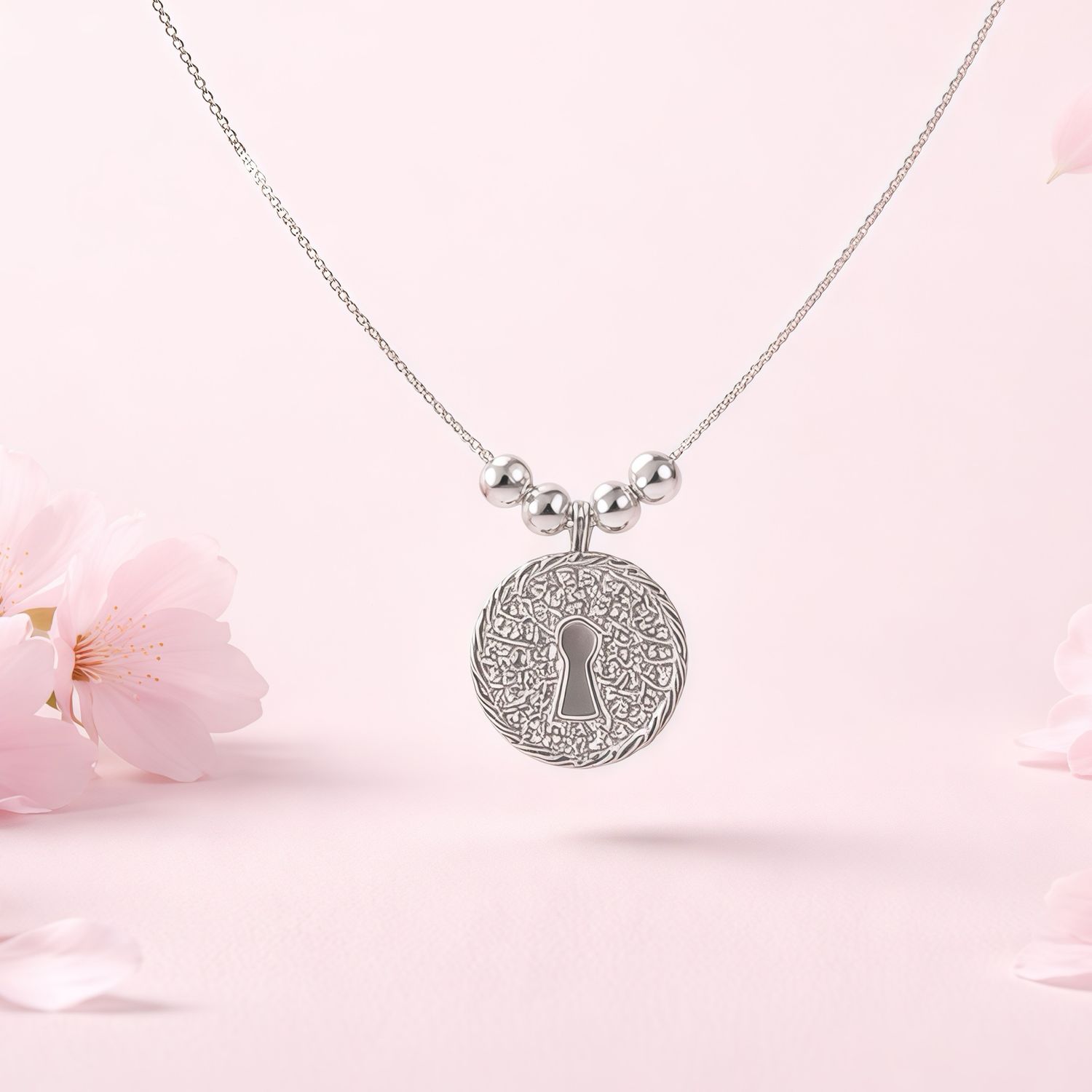 GARGANTILLA  18" CERRADURA MICROPAVE  PLATA .925