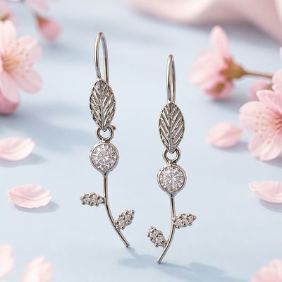 ARETE DE ARILLO FLOR , DIFERENTES COLORES PLATA .925