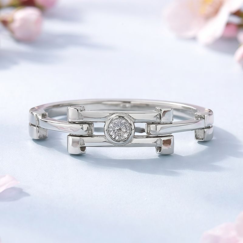 ANILLO CADENA UNISEX VARIAS MEDIDAS PLATA .925